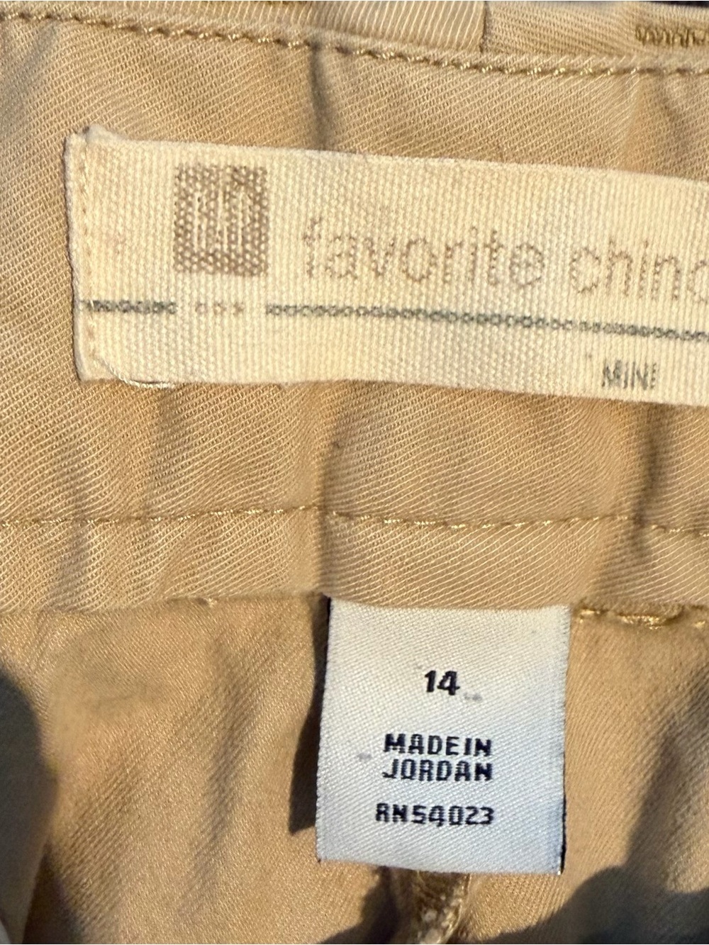 GAP Mini Chino Skirt in Tan
